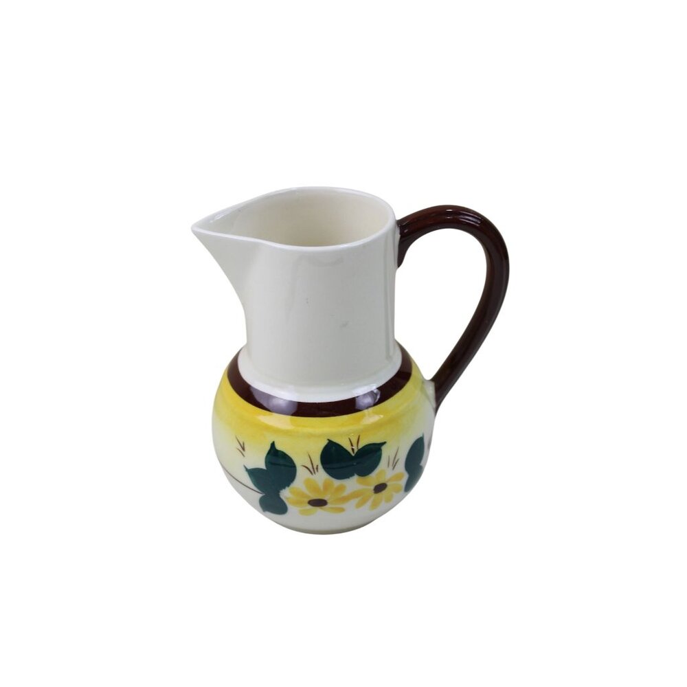 Vernon Kilns Brown Eyed Susan Creamer Small Pitcher Montecito Vernonware 93571